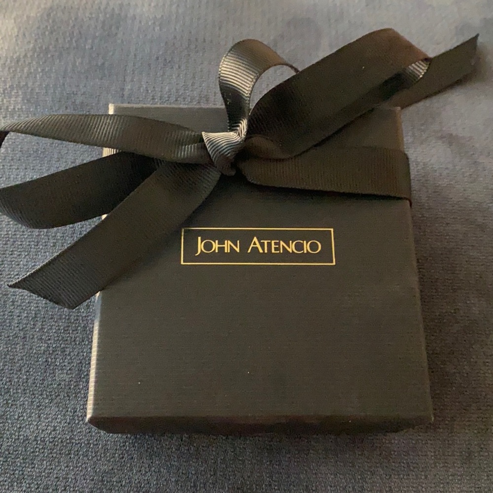 Gorgeous John Atencio black and gold jewelry box